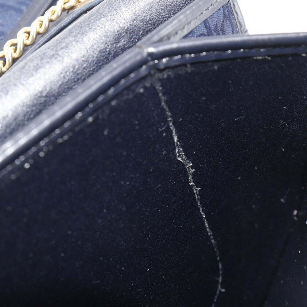 CHRISTIAN DIOR Vintage Blue Canvas Shoulder Bag - Picture 10 of 16